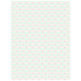 Vel Decopatch Papier Textuur Patroon Zwaan Roze/Blauw/Goud
