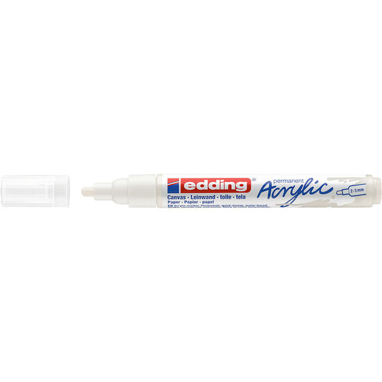 Edding Edding 5100 Acryl Marker Medium Verkeers Wit