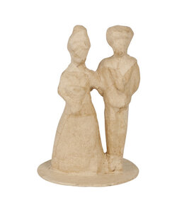 Decopatch Papier maché Trouwfiguren Man+Vrouw 8,5x8,5x13cm.