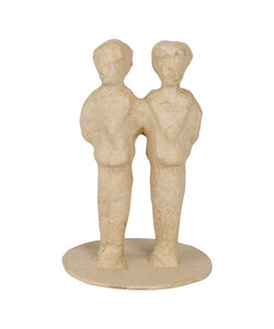 Decopatch Papier maché Trouwfiguren Man+Man 8,5x8,5x13cm.