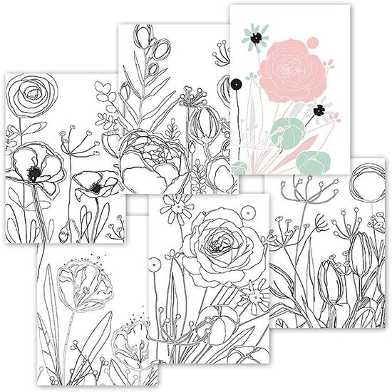 Clairefontaine Clairefontaine Design Home kleurboek Bloemen