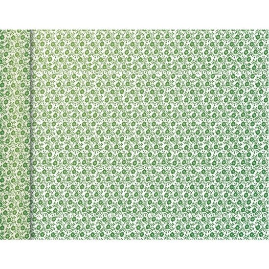 Clairefontaine ClaireFontaine Tiny Rolls Inpakpapier 80g 5x0,35m Groene Bloemen