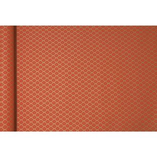 ClaireFontaine Tiny Rolls Inpakpapier 70g 5x0,35m Recycled Kraft Rode Bloemen