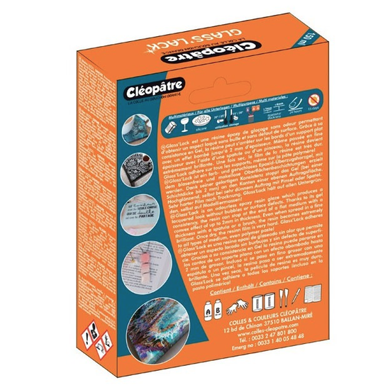 Cleopatre Epoxy Resin Coating Glass Lack 150ml