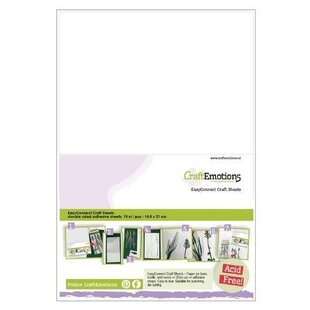 CraftEmotions EasyConnect dubbelzijdig klevend Craft sheets A5 10st