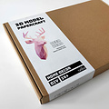 Volka DIY Paper Wall Art kit Hertenkop Roze 50x30x30cm