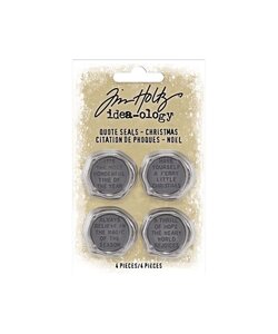 Tim Holtz Idea-Ology Quote Seals Christmas 4 pcs.