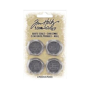 Tim Holtz Idea-Ology Quote Seals Christmas 4 pcs.