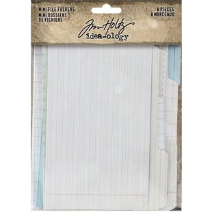 Tim Holtz Idea-Ology Mini File folders 8 pcs.