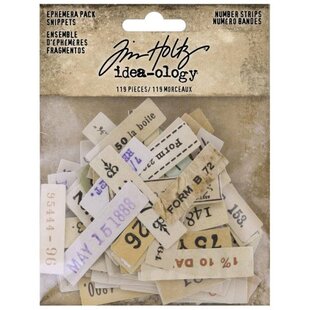 Tim Holtz Idea-Ology Ephemera Pack Snippets Number strips