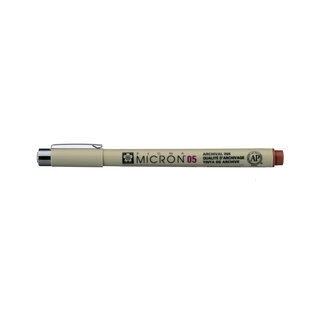 Sakura Pigma Micron PN 05/0.45mm. Bruin