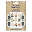 Tim Holtz Tim Holtz Idea-Ology Jeweled Charms 4 pcs.+9 stickers