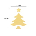 Vaessen Creative Vaessen Creative Figuurpons Kerstboom 6 Maxi 28x38mm.