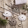 Creativ Company Houten Ring / Gordijnring d: 35 mm binnenmaat  20 mm 8 stuks