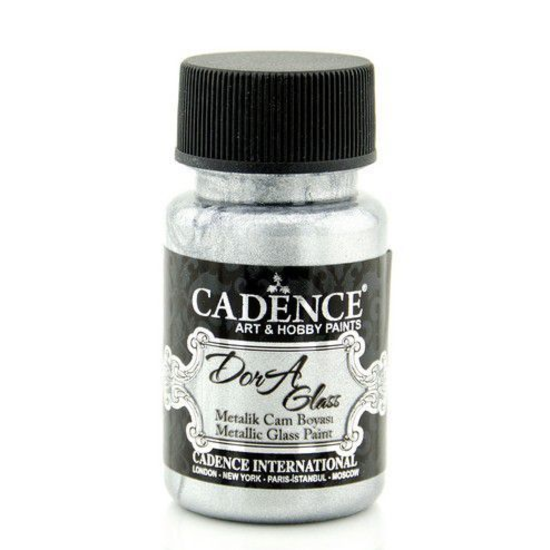 Cadence Cadence Dora Metallic Glas Verf 50 ml Zilver