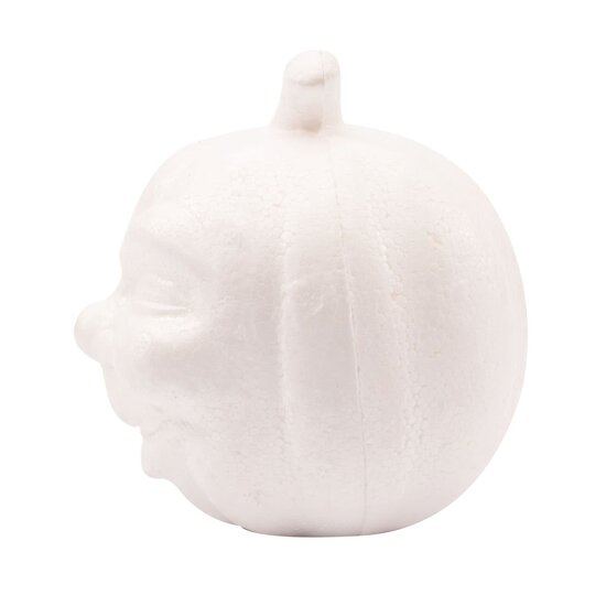 Piepschuim Pompoen met gezicht 8cm.