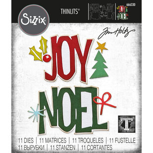 Sizzix Thinlits Die Set Tim Holtz Big Tidings 11 Dies