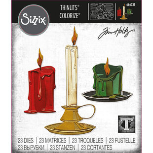 Sizzix Thinlits Colorize  Die Set Tim Holtz Candle Shop 23 Dies