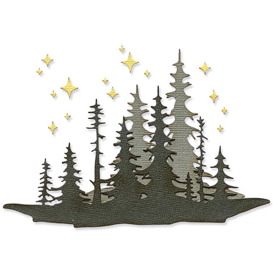 Tim Holtz Sizzix Tim Holtz Thinlits Die Set Forest Shadow 3 Dies