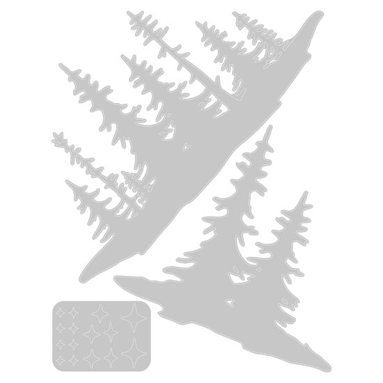 Tim Holtz Sizzix Tim Holtz Thinlits Die Set Forest Shadow 3 Dies