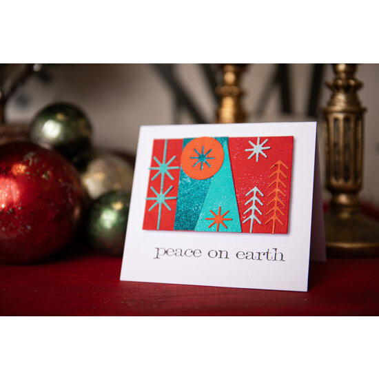 Tim Holtz Sizzix Tim Holtz Thinlits Die Set Holiday Blocks 27 Dies