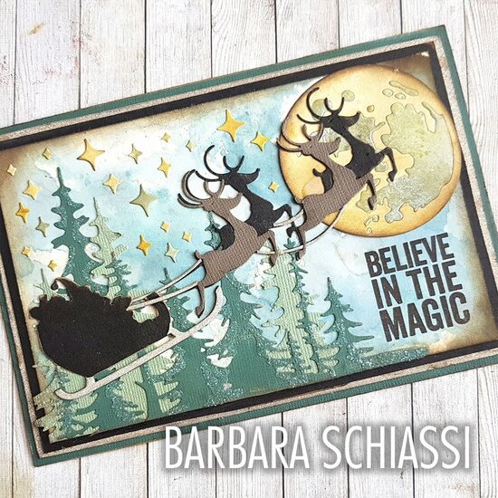 Tim Holtz Sizzix Thinlits Die Set Tim Holtz Reindeer Sleigh 8 Dies