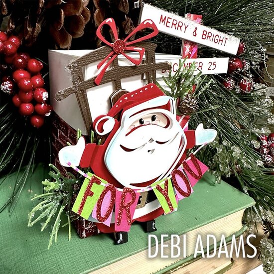 Tim Holtz Sizzix Thinlits Colorize  Die Set Tim Holtz Santa Greetings 49 Dies