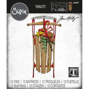 Sizzix Thinlits Die Set Tim Holtz Vintage Sled 12 Dies