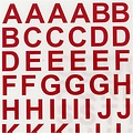 Creotime Rub-On Stickers Letters En Cijfers Hoogte  17 mm. Rood incl. tool