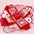 Creotime Rub-On Stickers Letters En Cijfers Hoogte  17 mm. Rood incl. tool