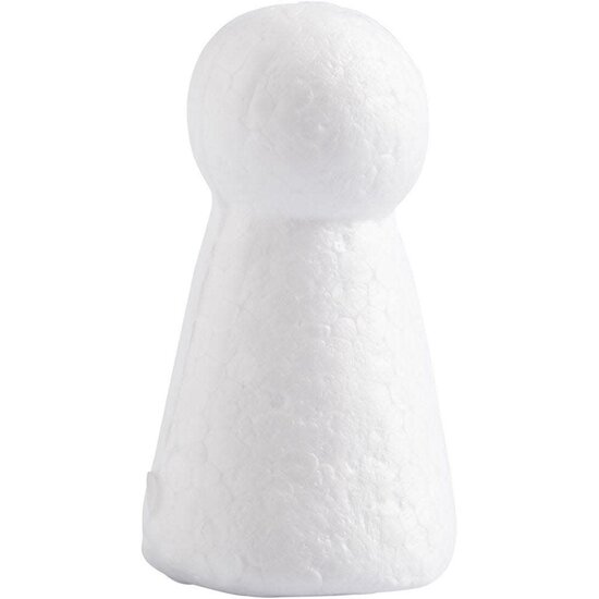 Creotime Piepschuim Kegellijf h: 5,5 cm d: 33 mm 5st