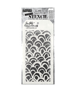 Tim Holtz Layering Stencil 4 1/8" x 8 1/2" Brush Arch