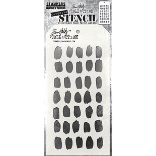 Tim Holtz Layering Stencil 4 1/8" x 8 1/2" Brush Mark