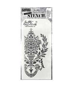 Tim Holtz Layering Stencil 4 1/8" x 8 1/2" Crest