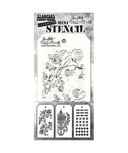 Tim Holtz Mini Layering Stencil 3 1/8" x 6 1/4" Set 53 3/Pkg