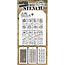 Tim Holtz Tim Holtz Mini Layering Stencil 3 1/8" x 6 1/4" Set 51 3/Pkg