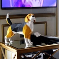 Papercraft world Paper Model kit 3D Beagle 42x20x48 cm.