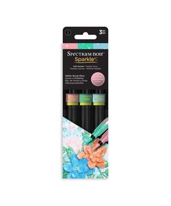 Spectrum Noir Sparkle Glitter Brush Pens Set Soft Pastel