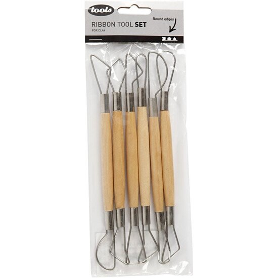Creativ Company Mirettes Set, Ronde kanten l: 20 cm, 6 assorti