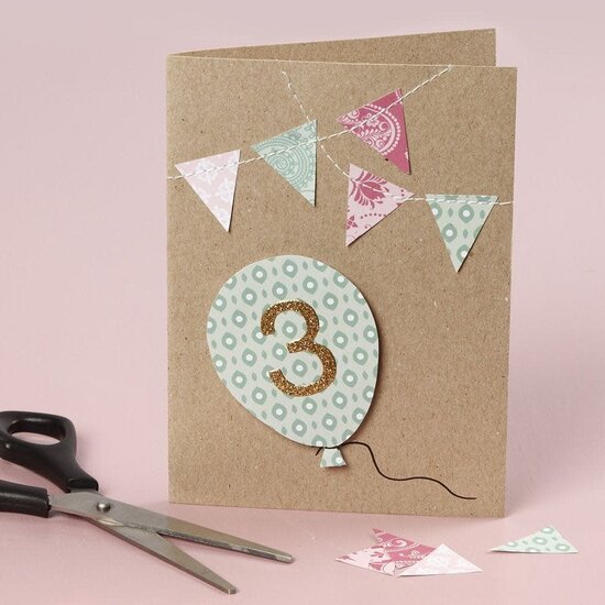 Creotime Kaarten en Enveloppen 10,5x15 cm Naturel Craft 6 st.