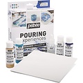 Pebeo Pebeo Acrylic Pouring Discovery Set 4 x 59 ml. + Silicone