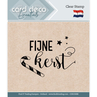 Card Deco Essentials Stempel Fijne Kerst