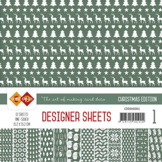 Card Deco Card Deco Designer Sheets Kerst Groen