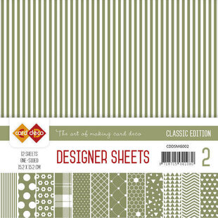 Card Deco Designer Sheets Classic Mosgroen