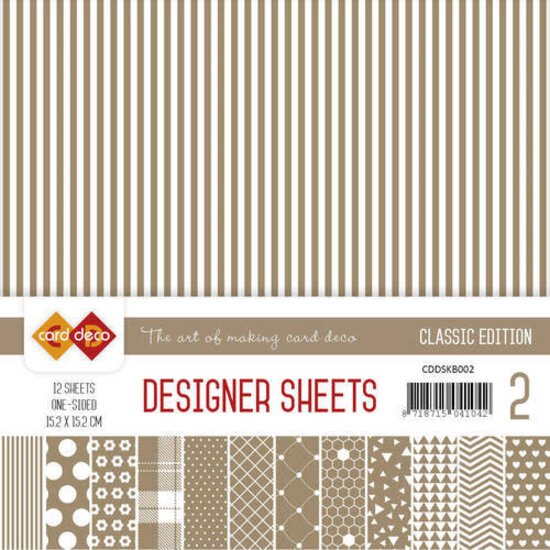 Card Deco Card Deco Designer Sheets Classic Koffiebruin