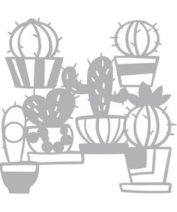 Pronty mask stencil  Cactus 30 x 30