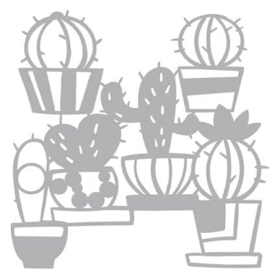 Pronty Pronty mask stencil  Cactus 30 x 30