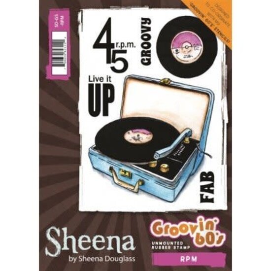 Sheena Douglass Sheena Douglass Unmounted Stempel A6 Groovin' 60's
