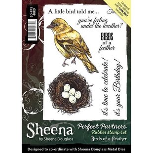 Sheena Douglass Unmounted Stempel A6 Birds of a Feather
