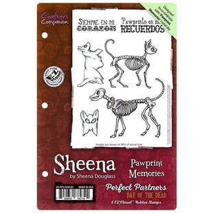 Sheena Douglass Unmounted Stempel A6 Pawprint Memories